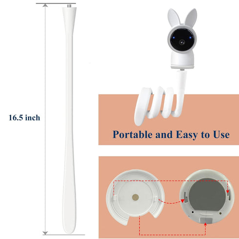 Baby Monitor Mount Stand Compatible with ARENTI Baby Monitor, Baby Camera Holder,Baby Monitor Shelf Mount Baby Camera Stand (17.5 inch/Camera Not ...