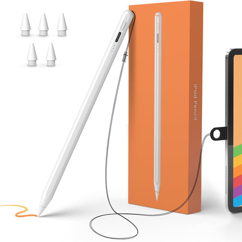 Stylus Pen for iPad with Anti-Loss Lanyards, MEKO 13 Mins Fast Charging&Palm Rejection Active Apple Pencil iPad Pen Compatible W/iPad 6/7/8/9/10,i...