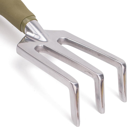 Worth Garden Cast Aluminium Hand Cultivator for Tilling Soil - PVC Handle - Garden Hand Tool - T217A00...