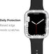 2 Pack Crystal Diamond Bling Cases Compatible with Apple Watch 7 45mm, ANOTCH Anti-Scratch Protective Cover for iwatch Series 7 45 mm Accessories ...