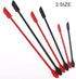 4 Pieces Mini Silicone Spatula Set, Small Rubber Spatula for Makeup, Thin Jar Scraper for Kitchen(4, BLACK)...