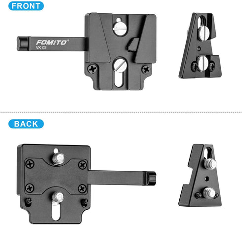 Fomito V-Mount V-Lock Base Station Quick Release Plate VK-02...