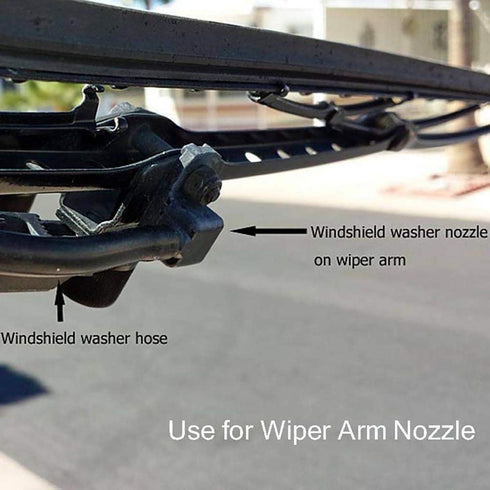 Windshield Washer Hose Kit - 2 Meter(78.8inch) Universal Washer Fluid Hose with 4 PCS Hose Connectors, Windshield Washer Line Suitable for Most Ca...