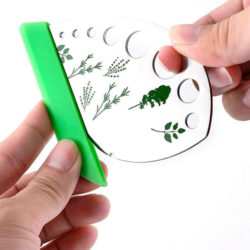Scissors Herb Stripper Tools Kits 5-Blades Stainless Steel Scissors with Kitchen Herb Stripping Tool, Safe Cover, Cleaning Comb Multipurpose Kitch...