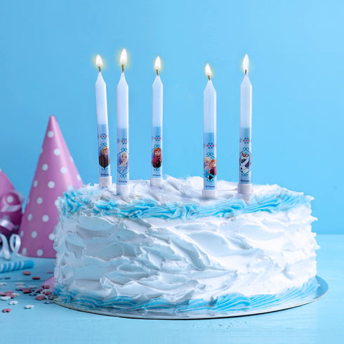 Set of 3D Frozen for Children's Cakes-8 Decorative Birthday Candle, Wax, Multicoloured, Standard Size...