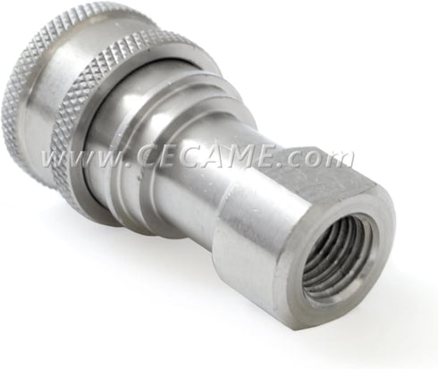 DT Stainless Steel Female Connect Coupler 1/4 Carpet Cleaning Wand Valve Truckmount...