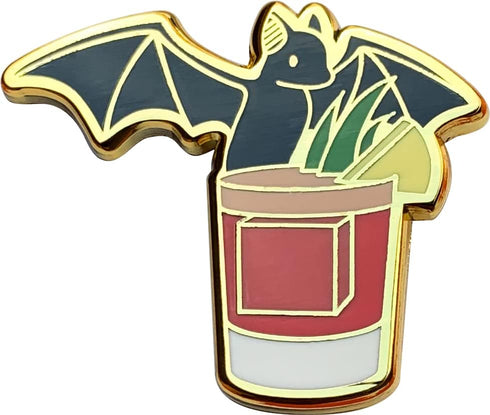 Bacardi Cocktail Enamel Pins for Bartender Aprons, Jackets, Backpacks and Purses, Shirt and Suit Lapels, Button Badges Brooch Fashion Jewelry...