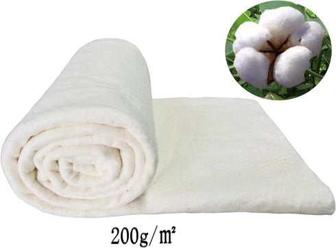 LENAILIN 45X60 Inches Cotton Quilt Batting for Quilting, Soft and Thick Natural Cotton Batting for Quilts Craft and Wearable Arts,Crib Size...