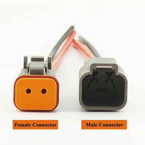 HYAT 14 AWG 2 Pin DT Connector Waterproof Automotive Electrical Connector, Male and Female Way Auto Electrical Wire Connectors Harness for Car Tru...