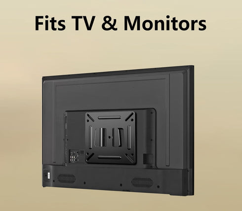 2 Pack Monitor Wall Mount for 14”-27” TVs LED LCD Flat Screen, Small TV Mount for Computer Monitors, RV TV Mount Camper Fixed Low Profile with 100...