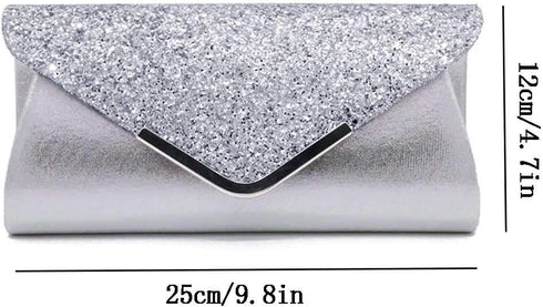 KALAIEN Envelope Clutch Purses for Women Glitter Evening Bag Handbags For Wedding and Party...