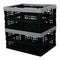 16 L Plastic Folding Storage Crates, Collapsable Plastic Crate, 2 Packs...
