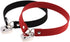 Openable Heart Lock Charm 0.66" Width Simulated Leather Cloth Choker...