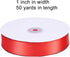Livder Double Face Satin Ribbon Roll, 1 inch Wide 50 Yard Length for Christmas Decoration, DIY Hair Accessories, Sewing, Gift Wrapping, Invitation...