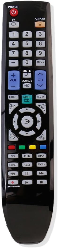 ZdalaMit BN59-00673A Replaced Remote Control fit for Samsung TV LN32A550P3FXZC LN32A550P3FXZX LN32A650A1H LN32A650A1HXZA LN32A650A1HXZX LN32A650A1...