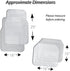 Zento Deals Car Floor Mat -Heavy Duty Weather Protection Mats (Clear)...