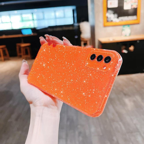 MINSCOSE Compatible with Samsung Galaxy S20 FE 5G Case,Cute Neon Bright Color,Glitter Bling Thin Slim Shockproof Silicone Sparkly Cover for Women ...