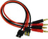 FLASH HOBBY 2PCS Battery Charger Adapter Male to 4.0mm Banana Plug Connector with 14AWG 300mm Cable Wire for RC Crawler, Helicopter & Boat Lipo Ba...