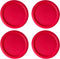 Replacement Lid for Pyrex 6 or 7 Cup Storage Plastic Cover Bowl Dish 7402-PC Red (4-Pack)...
