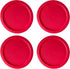 Replacement Lid for Pyrex 6 or 7 Cup Storage Plastic Cover Bowl Dish 7402-PC Red (4-Pack)...