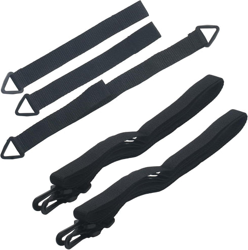 5Pcs Fixed Straps for Large Outdoor Umbrella, Wind Protection Fixed Band Wind Lock for Outdoor Garden Cantilever Parasols Adjustable Black...