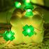 St. Patrick's Day Decorative Lights Green Shamrocks Clover Hat LED String Light 10 Ft 30 Leds Lucky Clovers Lights (Shamrocks Hats)...