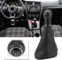 Keenso 5 Speed & 6 Speed Gear Shift Knob Gaiter Boot, Auto Manual Leather Replacement Kit Dustproof Cover for 3 Jetta MK3 1991-1998(5 Gear)...