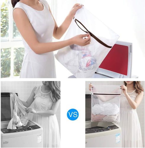 GOGOODA Mesh Laundry Bags for Delicates with Premium Zipper, Travel Storage Organize Bag, Clothing Washing Bags for Laundry, Blouse, Bra, Hosiery,...