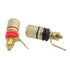 Antrader 12pcs Gold Plated Speaker Terminal Binding Post 4mm Banana Plug Socket Connector (6Black+6Red)...
