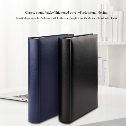 Photo Album 4x6 Photos Hold 402 Pockets with Memo Slip-in Pockets Photo Book, Leather Cover Picture Albums with Writing Space for Wedding Family V...