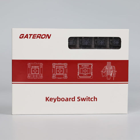 GATERON KS-15 Optical Silver Keyboard Switches, 45gf RGB LED Infrared Path Linear Key Switches for Mechanical Keyboard (35PCS, Silver)...