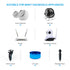 LANMU USB to DC Power Cable, DC 5V Power Cord Charging Cable with 9 Adapters (6.4 * 4.4mm, 6.3 * 3.0mm, 5.5 * 2.5mm, 5.5 * 2.1mm, 5.5 * 1.7 mm, 4....