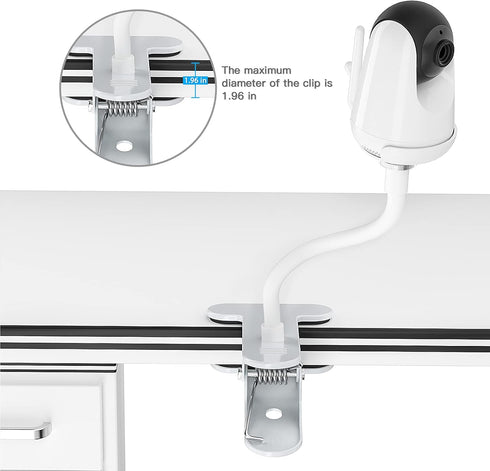 Baby Monitor Stand for VAVA and Hipp, Baby Camera Holder Flexible Baby Camera Mount Shelf for Crib Nursery...