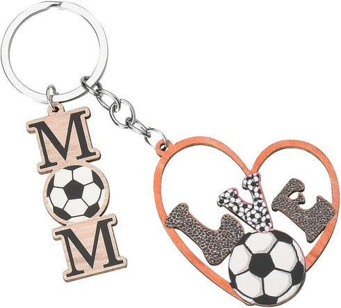 Basketball Softball Baseball Soccer Rugbyball Volleyball Mom Keychain from Daughter Son to Mother Birthday Gifts for Mama...