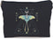 Green Luna Moth Witch Makeup Bag, Goth Gothic Butterfly Moth Makeup Bag, Witch Witchy Gifts for Women, Moon Small Makeup Cosmetic Bag for Purse...