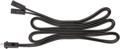 2-Pin Male-to-Male Y-Splitter Cable for Reclining Furniture - Solid Black - Dual-Lead Cable for Power Recliner Transformer Supply...