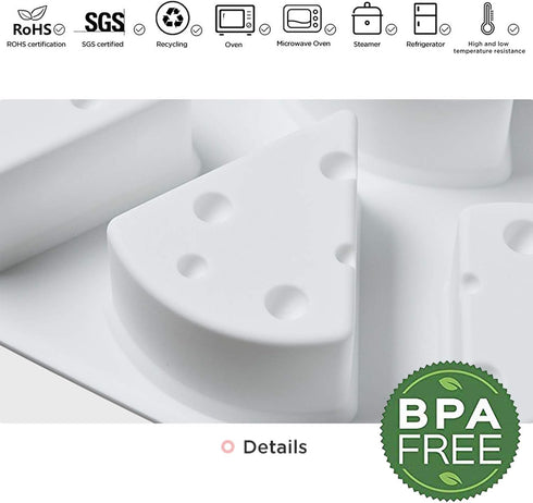 OCPO KITCHEN Cheese Silicone Baking Mold for Mousse Cake, CheeseCake, French Dessert, Pastry, Chocolate, Ice Cream, Pudding, Cake Decoration Mold,...