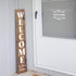 Welcome Stencils for Painting on Wood - 11 Pack Large Vertical Welcome Sign Stencil Templates for Wood Signs, Reusable Letter Stencils for Home, P...