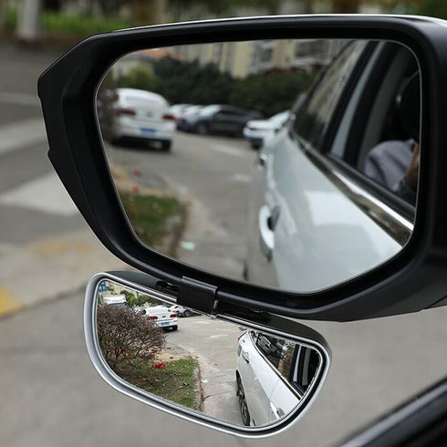 Blind Spot Mirror, Wide Angle HD Glass Rearview Mirror Adjustable Universal for Cars SUV and Trucks, 5.7inch*2.5inch, Black...