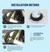 blind spot mirrors 2 pack, 2 Pieces 2 inch Round Frameless HD Convex Mirror, Wide Angle Side Mirror with 360 Degree Adjustable Angle, Blue Lens An...