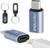 2Pack 60W Lightning to USB C Adapter with Keychain for iPhone 15/15 Pro/15 Pro Max/15 Plus,Samsung, Gender Changer Adapter,Old to New iPhone Conve...