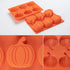 Pumpkin Muffin Mold 3 Pack Pumpkin Cake Pan Silicone Molds, Mini Cake Trays Thanksgiving Halloween Baking Molds Cupcake Pan Hot Chocolate Bomb Mol...
