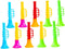 ibasenice 25pcs Trumpet Toy Toddler Toy Baby Instruments Puzzle Toy Party Noisemakers Music Saxophone Toy Basketball Whistle Stage Performance Tru...