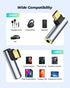 USB C to 3.5mm Audio Adapter, USB Type C to 3.5mm Female Headphone Jack Dongle Aux Adapter DAC Stereo HiFi Right Angle for iPhone 15 Pro Max/15 Pr...