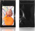 100 Pieces Smell Proof Bags Holographic Piecesaging Bags Storage Bag with Clear Window for Food Storage (Black Color,2.4 * 3.9 Inch)...
