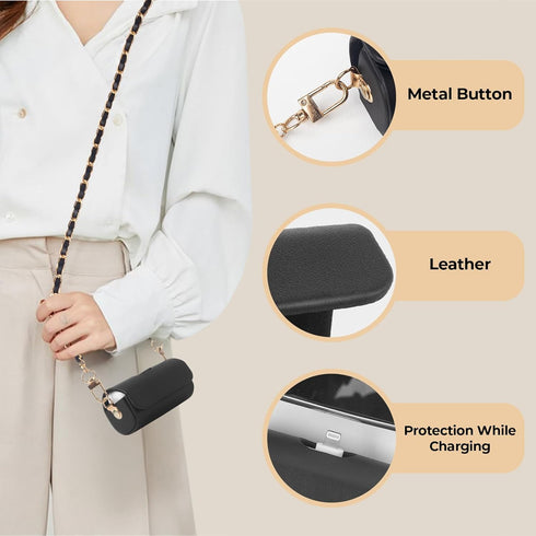 Case for iWALK LinkPod Portable Charger 3350mAh,4500mAh,4800mAh/for Anker 621 Nano Power Bank with Fashionable Chain Strap(Case Only)......