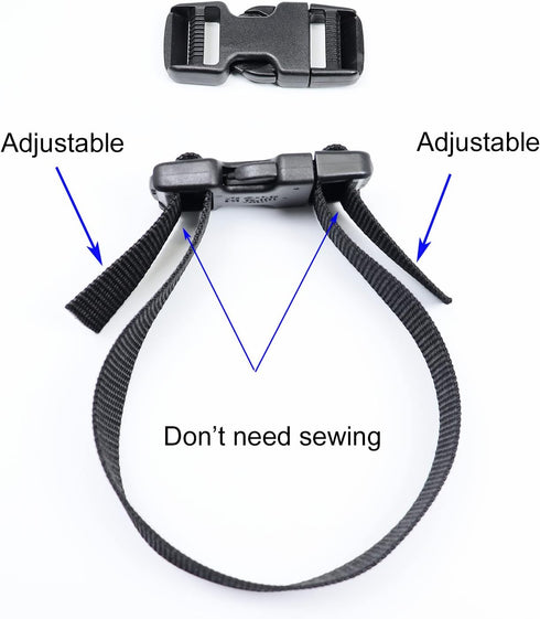 Quick Side Release Buckles 1 Inch Super Heavy Duty Plastic Snap Clips Clasps 25mm Backpack Strap Replacement Buckle 2 Sets Dual Adjustable Durafle...