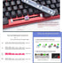 Computer keyborads PBT Dye Upgrade 12 Keycap Set OME Profile Keycaps Keyset with Puller for Cherry Mx Gateron Kailh Switch Mechanical Keyboard (Om...