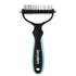 Dog Brush - Pet Dematting and Undercoat deshedding rake - Stainless Steel Grooming Comb For Dogs Cats furry pets large or medium remove knots tang...