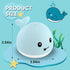 2024 Upgraded Baby Bath Toys, Light up Bath Toys for Kids 1-3 Babies 6-12 12-18 Months, Whale Sprinkler Spray Water Pool Bathtub Toys Toddlers Inf...